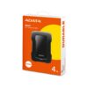 Disco Externo Adata HD330 4TB USB 3.2 Antigolpes Negro Gran Capacidad
