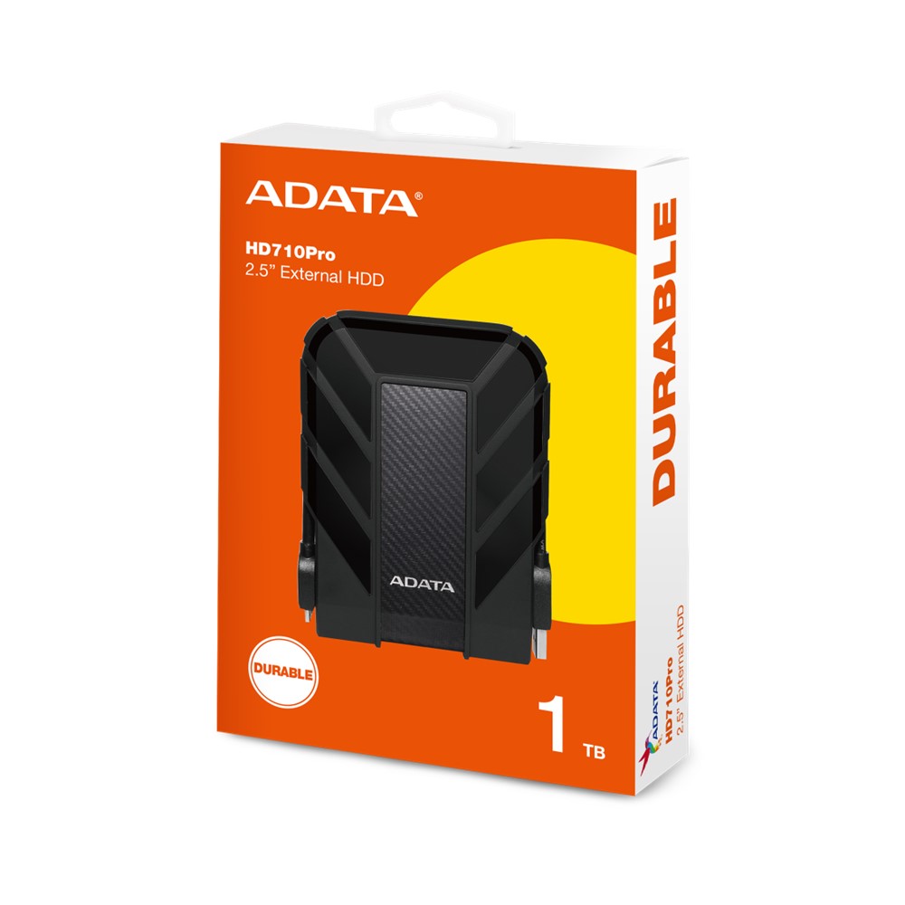 Disco Externo Adata HD710 P 1TB Antigolpes USB 3.2 Negro Resistente