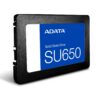 Unidad SSD ADATA SU650 SATA 2.5" 512GB Rápida 3D NAND Garantía