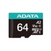 Memoria microSD Adata 64GB V30 A2 100MBs para video y apps