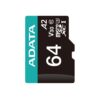 Memoria microSD Adata 64GB V30 A2 100MBs para video y apps