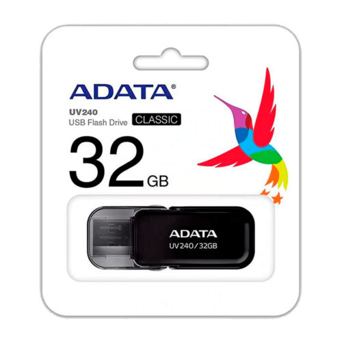 Memoria USB Adata UR340 32GB USB 3.2 Carcasa Metálica Negra