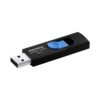 Memoria USB ADATA UV320 3.2 32GB Rápida Negro Azul Deslizante