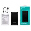 Power Bank ADATA C20 20.000 mAh Negro Carga Rápida Compacto