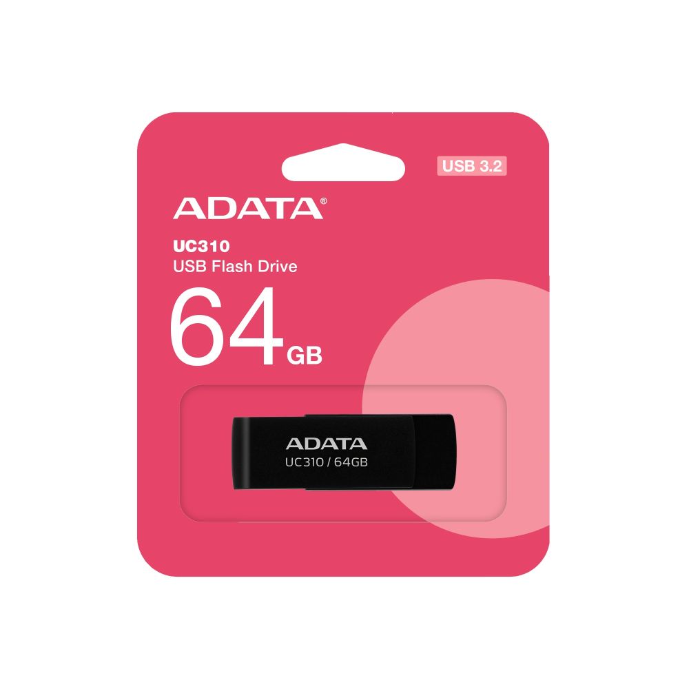 Memoria USB Adata UC310 3.2 64GB Negra