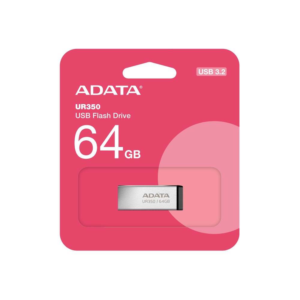 Memoria USB Adata UR350 64GB USB 3.2 Metálica Resistente Ultra Rápida