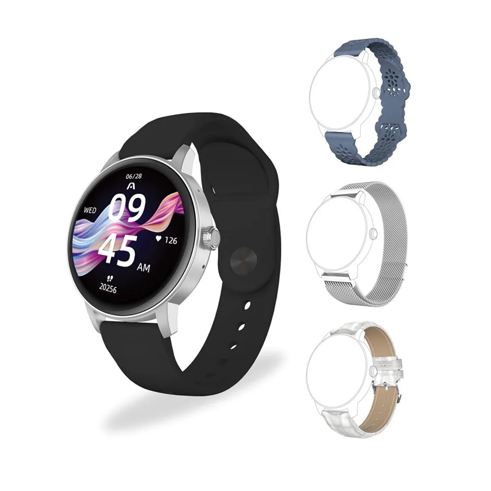 Reloj Inteligente Argom SKEIWATCH C30 Gris Monitoreo Salud Moderno