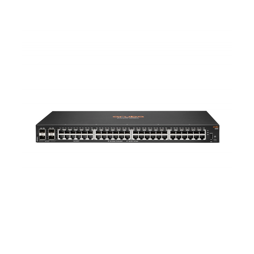 Switch Aruba CX 6000 48G 4SFP Gestionable L3 1U Empresarial Gigabit