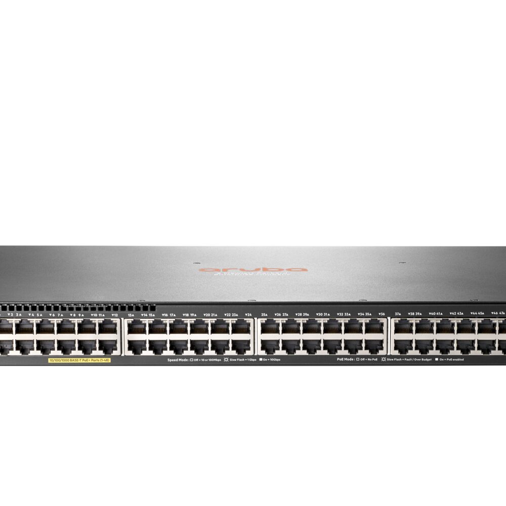Switch Aruba 2930F 48G PoE+ 4SFP+ Enterprise 370W Gestión Avanzada