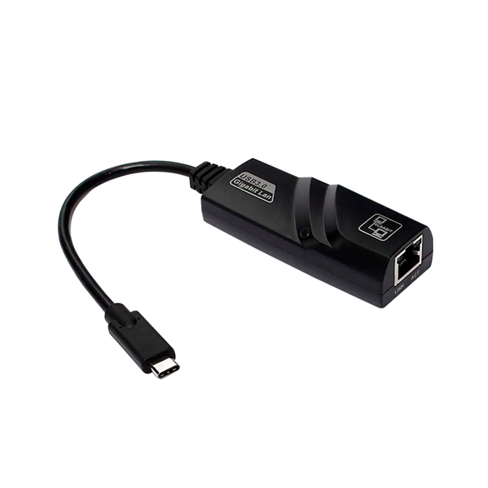 Convertidor Tipo C 3.1 a RJ45 LAN Gigabit Adaptador Ultra Rápido