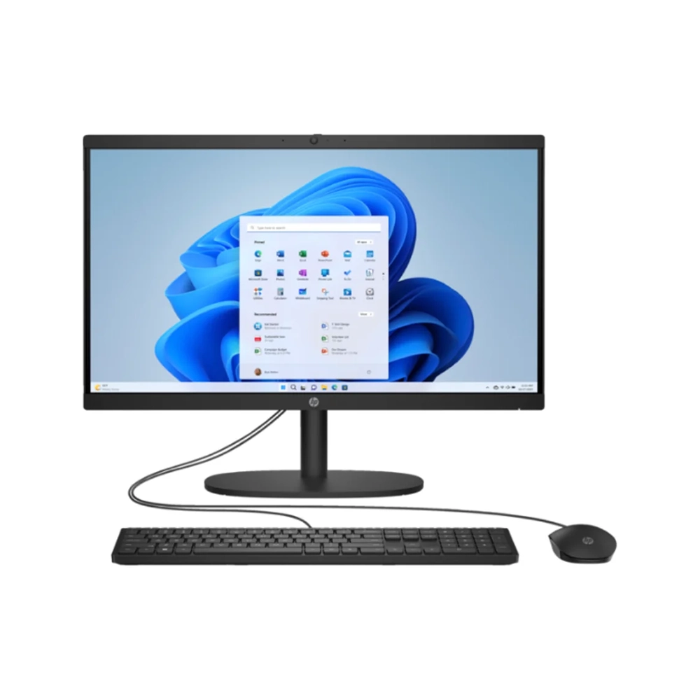 All in One HP 21.5" Celeron N100 8GB 256GB SSD Negra Compacta