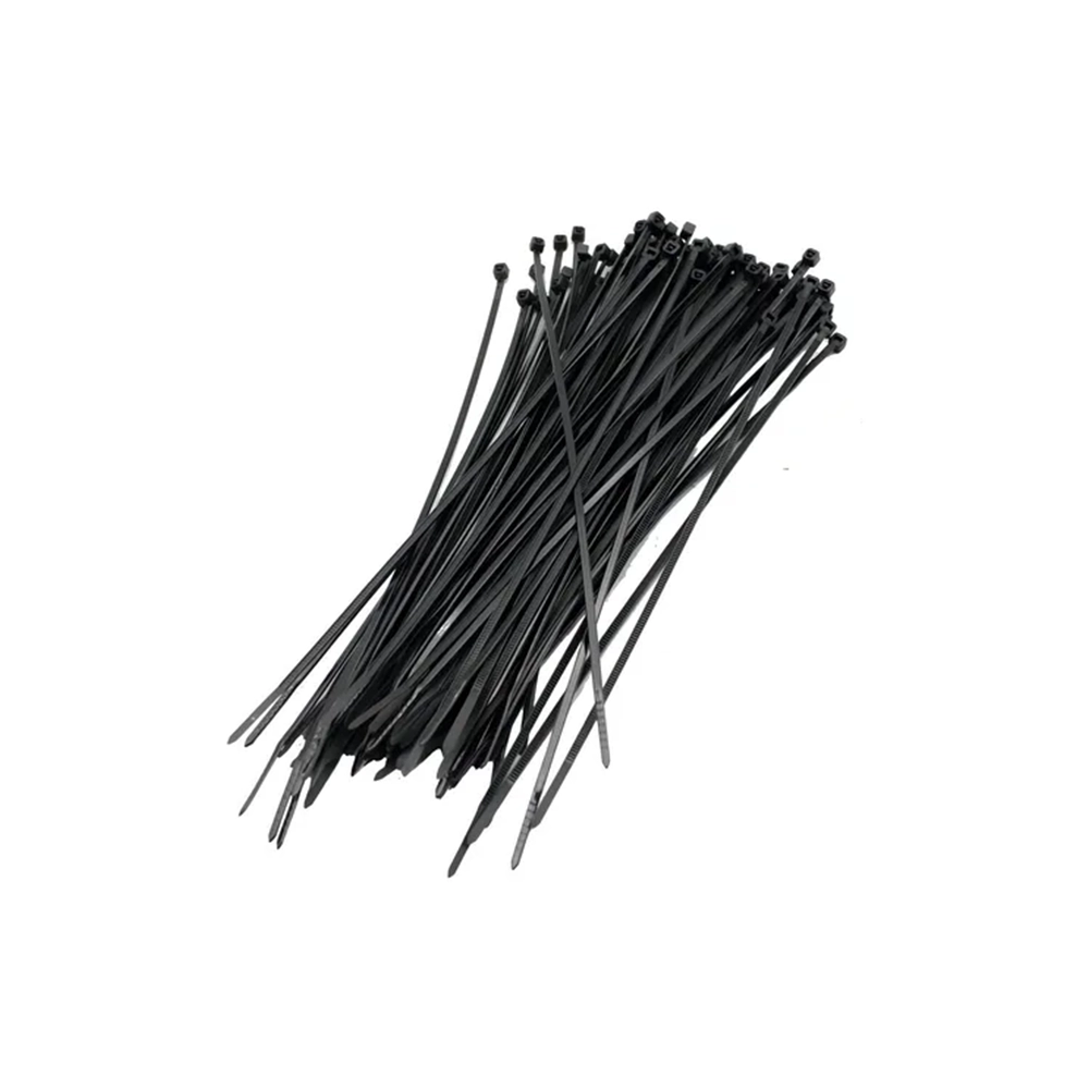 Amarra plástica negra 20 cm alta resistencia para cables