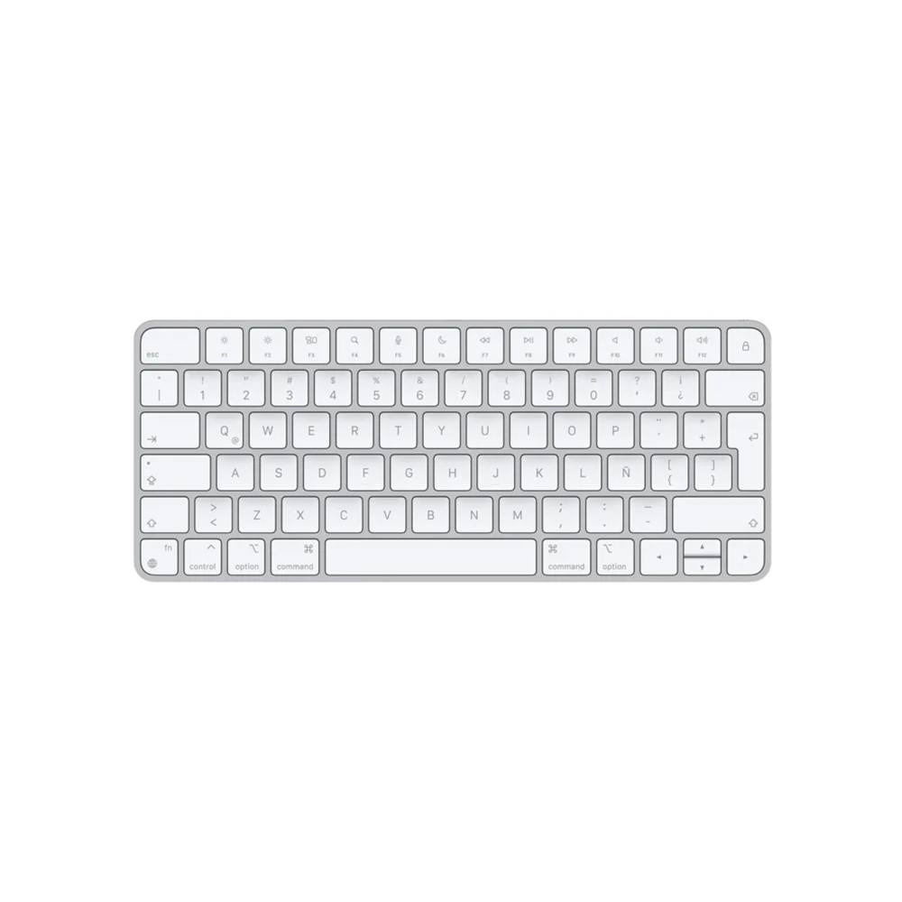 Apple Magic Teclado - Con cable/Inalámbrico Conectividad - USB Tipo C Interfaz - Inglés (EEUU) - QWERTY Diseño - Blanco - Bluetooth