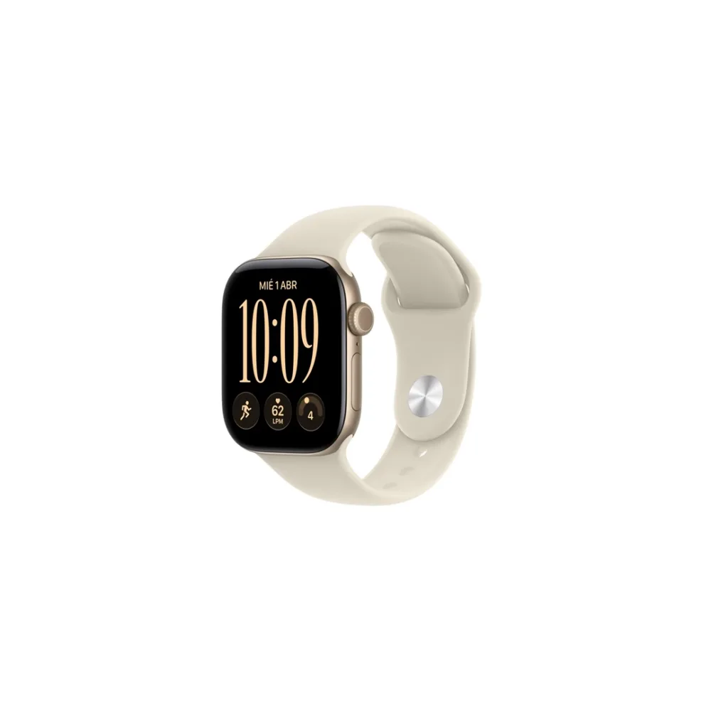 Apple Watch Series 12 42mm Aluminio Dorado Claro Correa Arena - El smartwatch que cuida tu corazón con precisión clínica