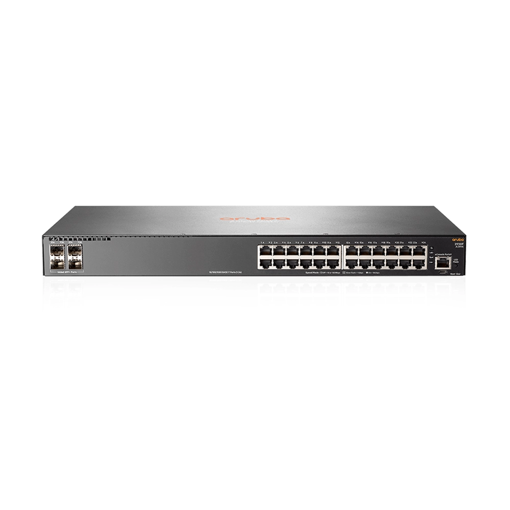 Switch HPE Aruba 2930F 24G 4SFP L3 Gestionable Alto Desempeño