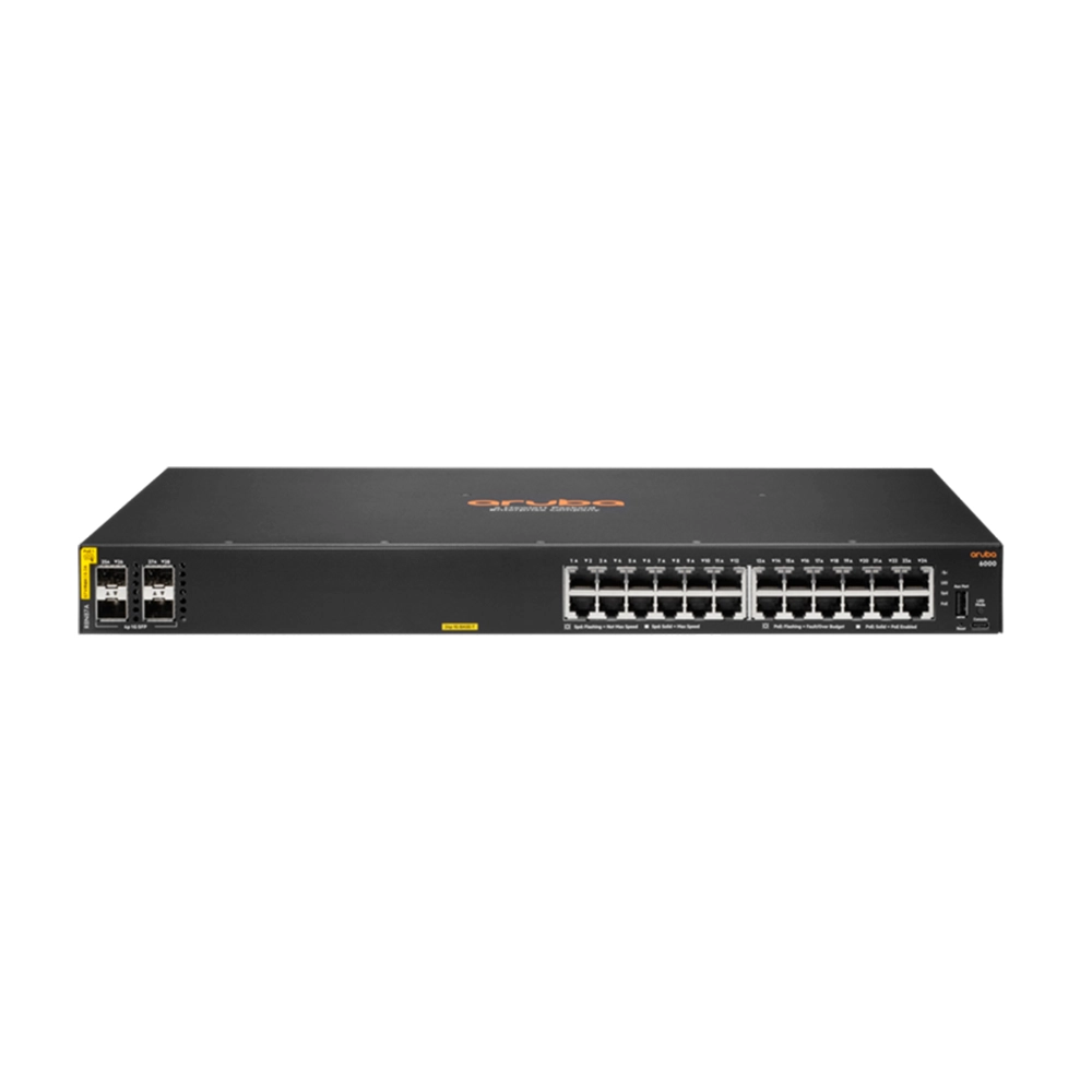 Switch Aruba 6000 24G 4SFP gestión L2 rendimiento confiable rack
