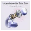 Audifonos Argom Skeipods E40 ARG-HS-5040GM clip open-ear purpura