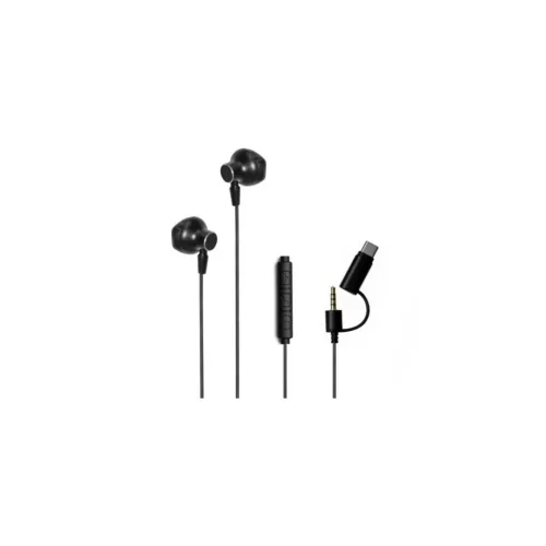Audífonos-Esenses-EB-100-C+3.5-NEGRO-In-Ear-USB- Audífonos Esenses EB-100-C+3.5-NEGRO In Ear USB-C y 3.5 mm