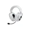 Auriculares de gaming Logitech G PRO X Con cable/Inalámbrico Sobre la cabeza Estéreo - Blanco - Binaural - Cerrado - 3000cm - Bluetooth - 38Ohm - 20Hz a 20kHz - Cardioid, Uni Direccional, Condensador Electret Micrófono - USB, Mini-phone (3.5mm)