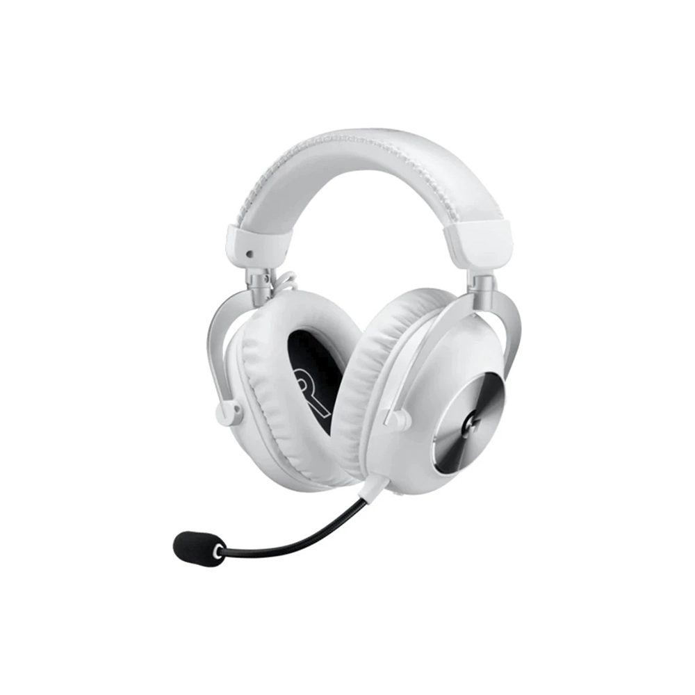 Auriculares de gaming Logitech G PRO X Con cable/Inalámbrico Sobre la cabeza Estéreo - Blanco - Binaural - Cerrado - 3000cm - Bluetooth - 38Ohm - 20Hz a 20kHz - Cardioid, Uni Direccional, Condensador Electret Micrófono - USB, Mini-phone (3.5mm)