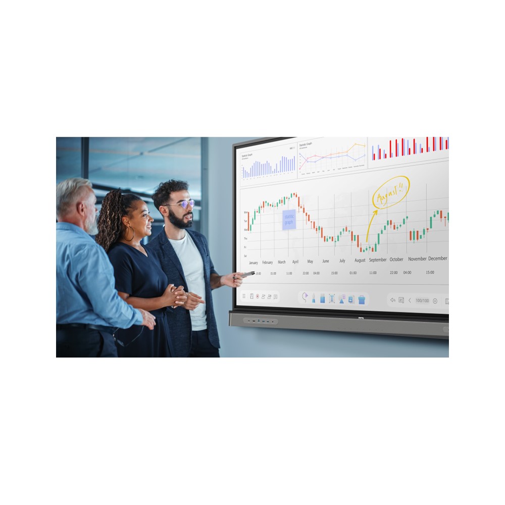 Pantalla Interactiva BenQ 65 pulgadas RE6504 Google EDLA Educación