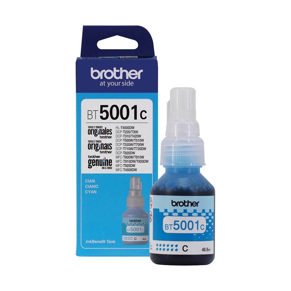 Botella de Tinta Brother Cyan 5000 Páginas Original ISO Premium
