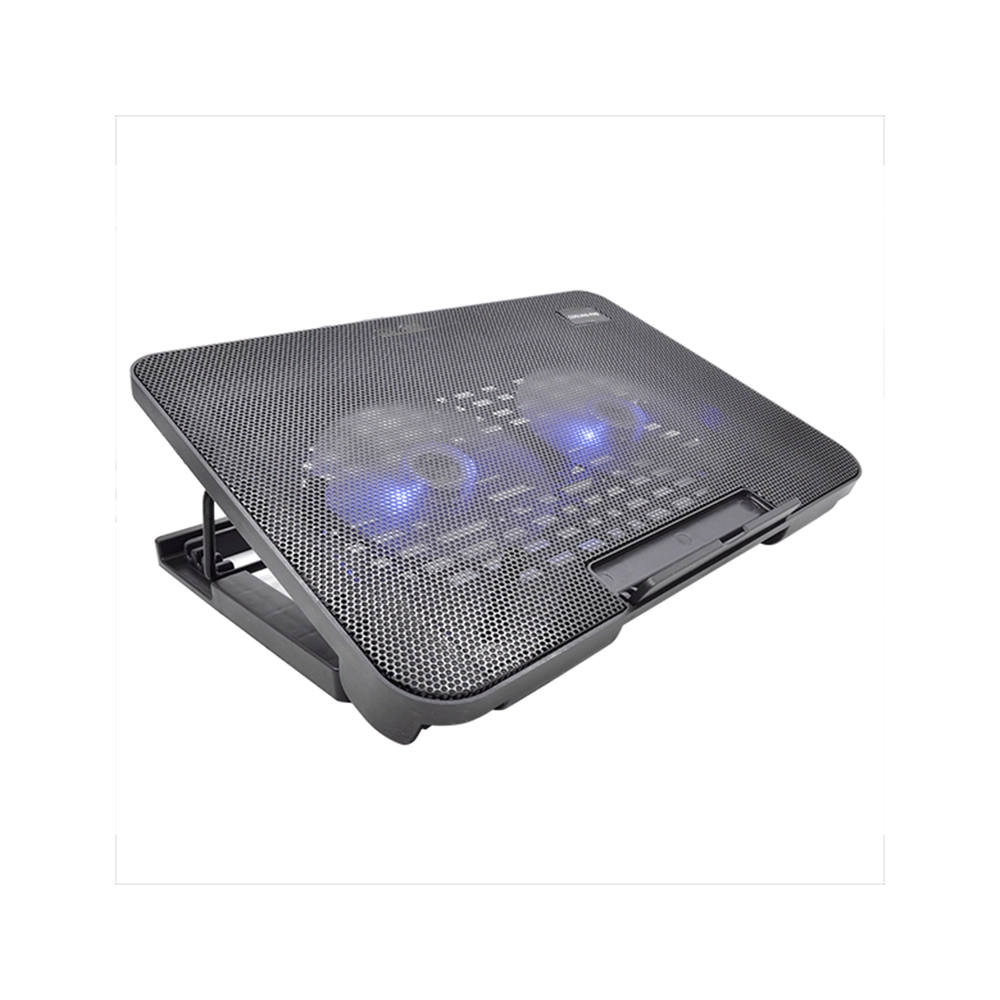 Base Refrigerante Jaltech 2 Ventiladores LED Ajustable y Silenciosa