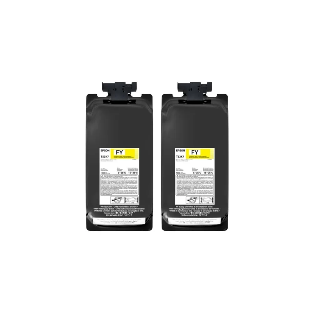 Bolsa De Tinta Epson Amarillo Fluo 1600 ml X2 Unid