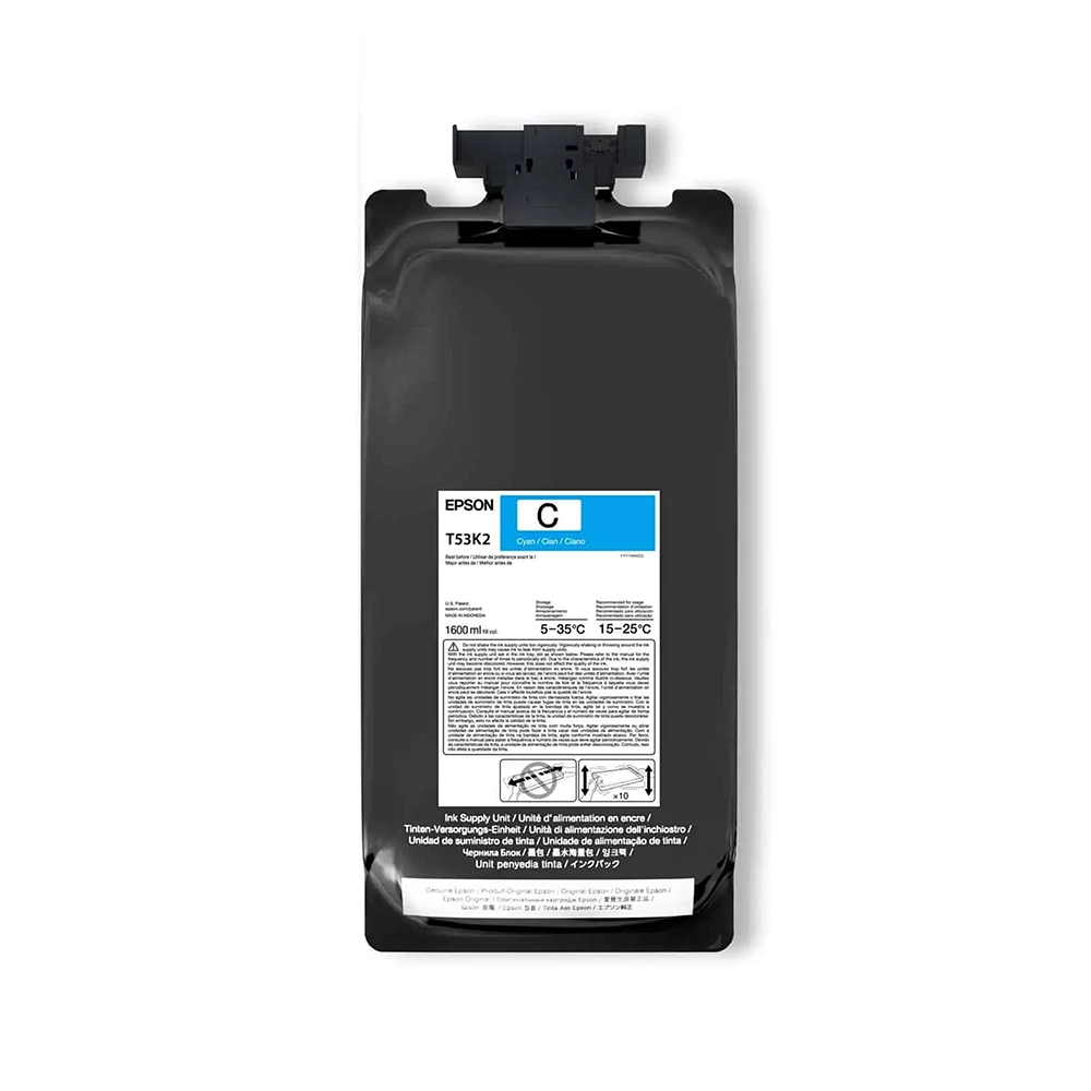 Bolsa tinta Epson UltraChrome DS Cyan x2 1.6 L Sublimación Pro