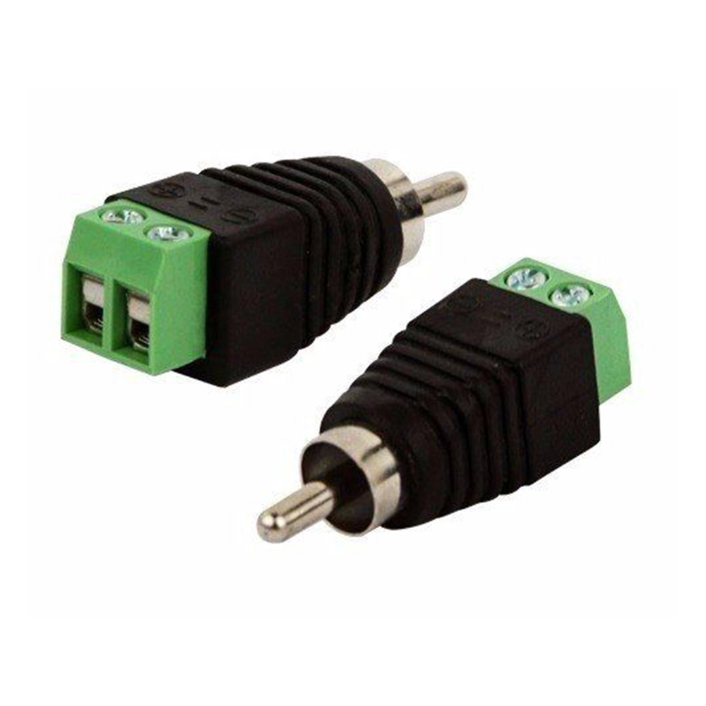Bornera Macho Presión DC 2.1mm 2 Polos Conexión Rápida Universal