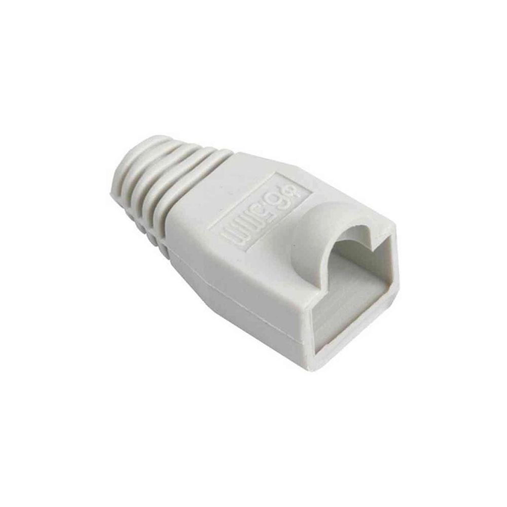 Botas RJ45 Blancas Cat6 Protección Conectores Paquete x10