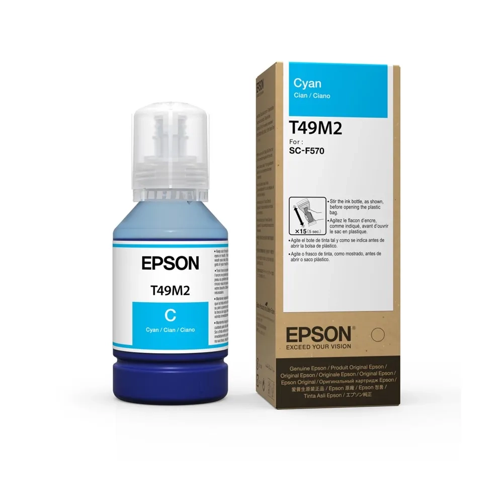 Botella de Tinta Cyan Epson T49H 140ML Rendimiento Superior