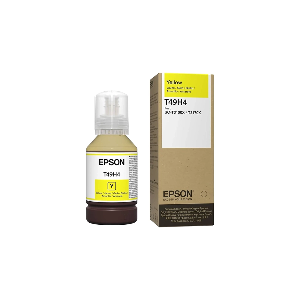 Botella de Tinta Epson T49H Amarillo 140ml Recarga Fácil