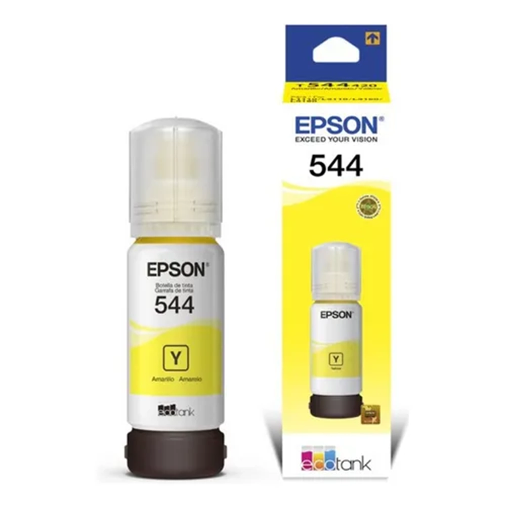 Botella Tinta Amarilla Epson T544 L3110 65ml Calidad Dye Original