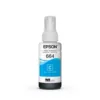 Botella Tinta Cyan Epson T664 L200 Colores Duraderos Recarga Original