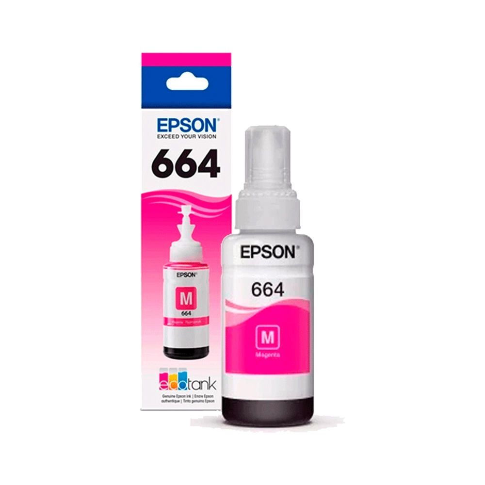 Botella Tinta Magenta Epson T664 L200 Rendimiento Profesional Original