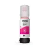 Botella de Tinta Epson 524 Magenta 70 ml EcoTank Brillo Intenso Original