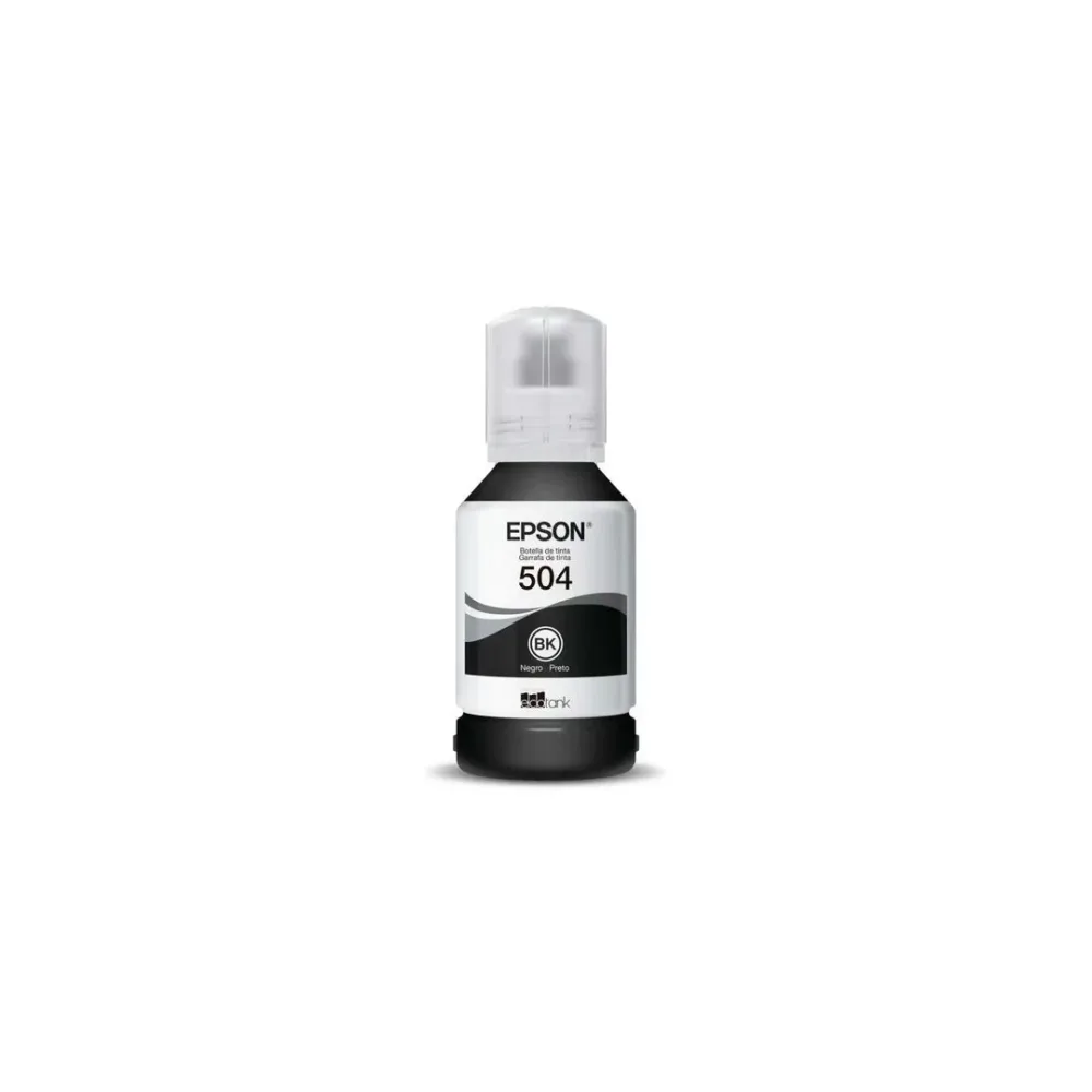 Botella de tinta Epson T504120-AL negra EcoTank 127 ml para oficina