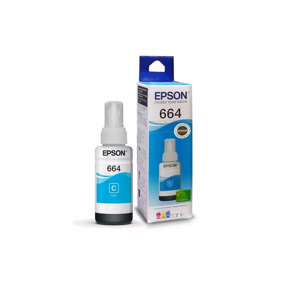 Botella de tinta Epson T664220 Cian alto rendimiento original