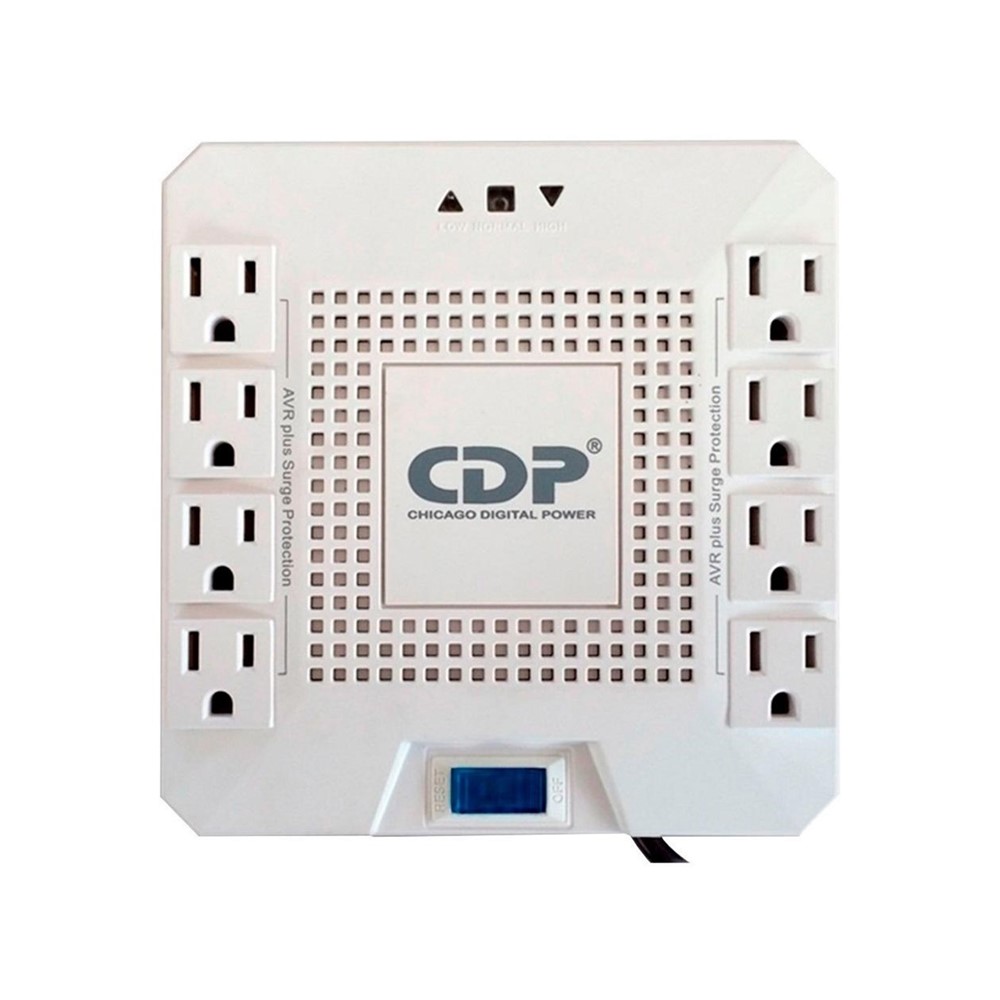 Regulador de Voltaje CDP R-AVR1808 1800VA 1000W protección avanzada