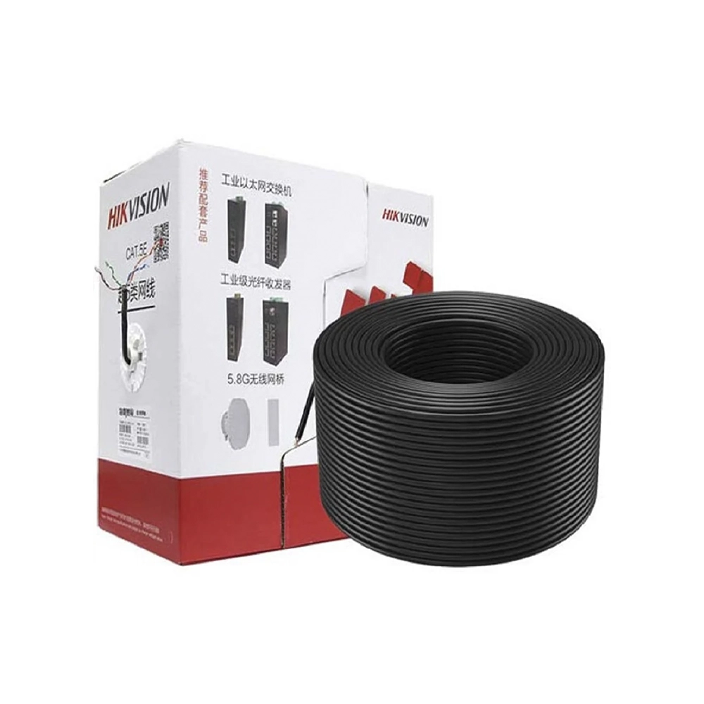 Cable UTP Cat 5E Exterior 305Mts Hikvision DS-1LN5EO-UU/E Resistente