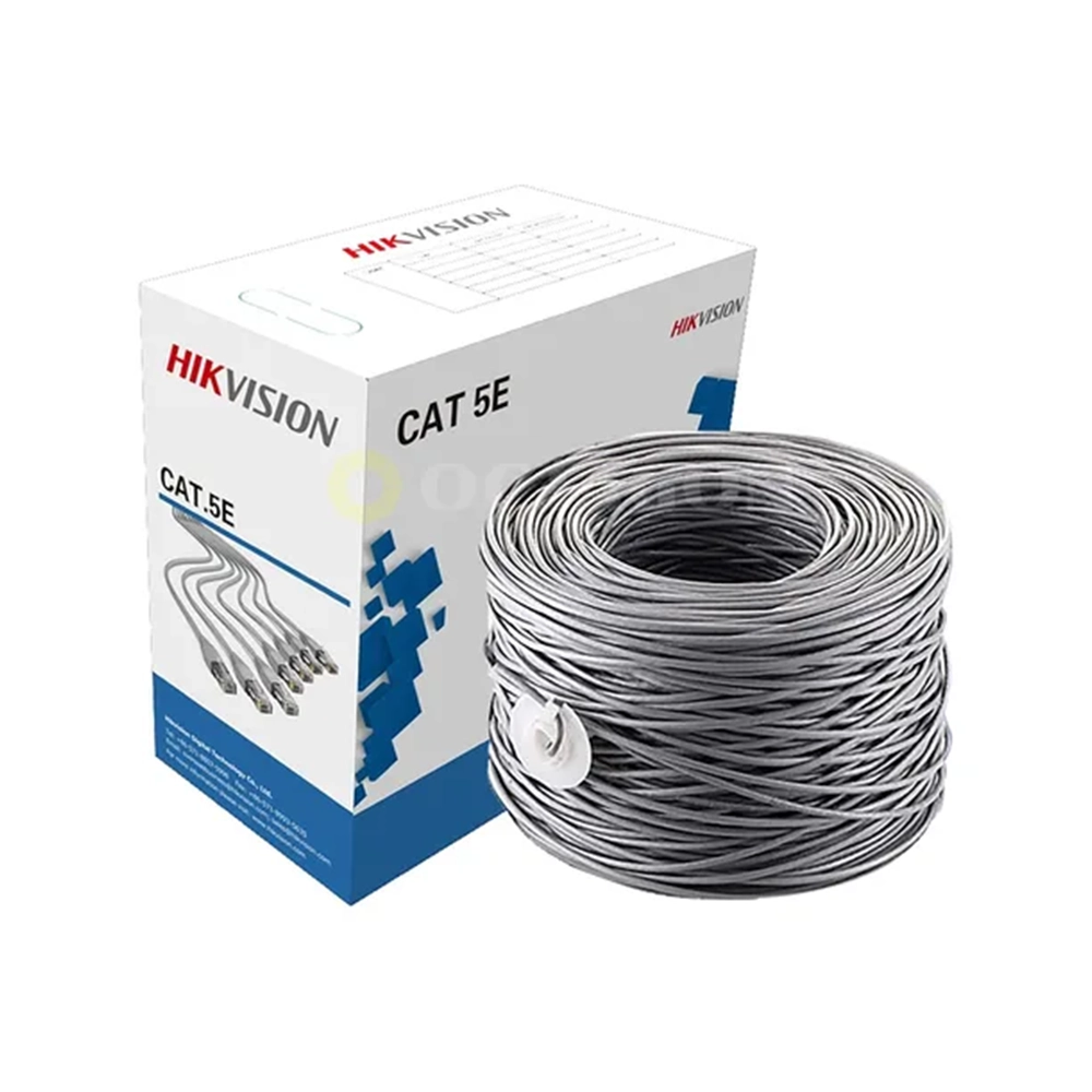 Cable UTP Cat5e Hikvision 100% Cobre 305 m Interior Calibre 24 AWG
