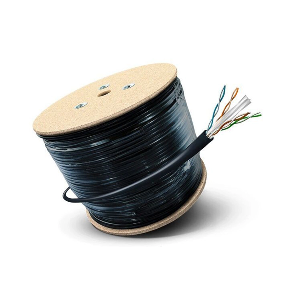 Cable UTP Cat 5E Exterior 305Mts SAT Doble Chaqueta Cobre Sólido