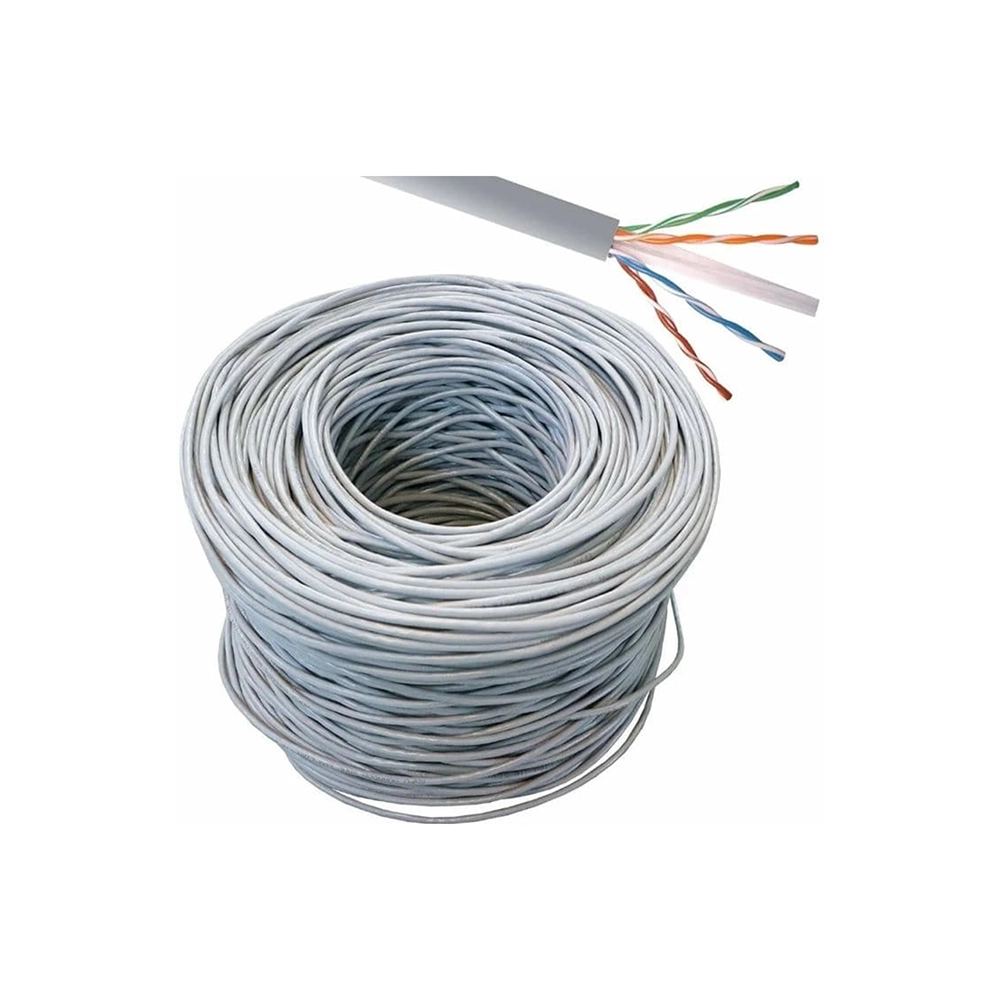 Cable UTP Cat6 Enerline 100 Metros Interior 8 Conductores para Redes