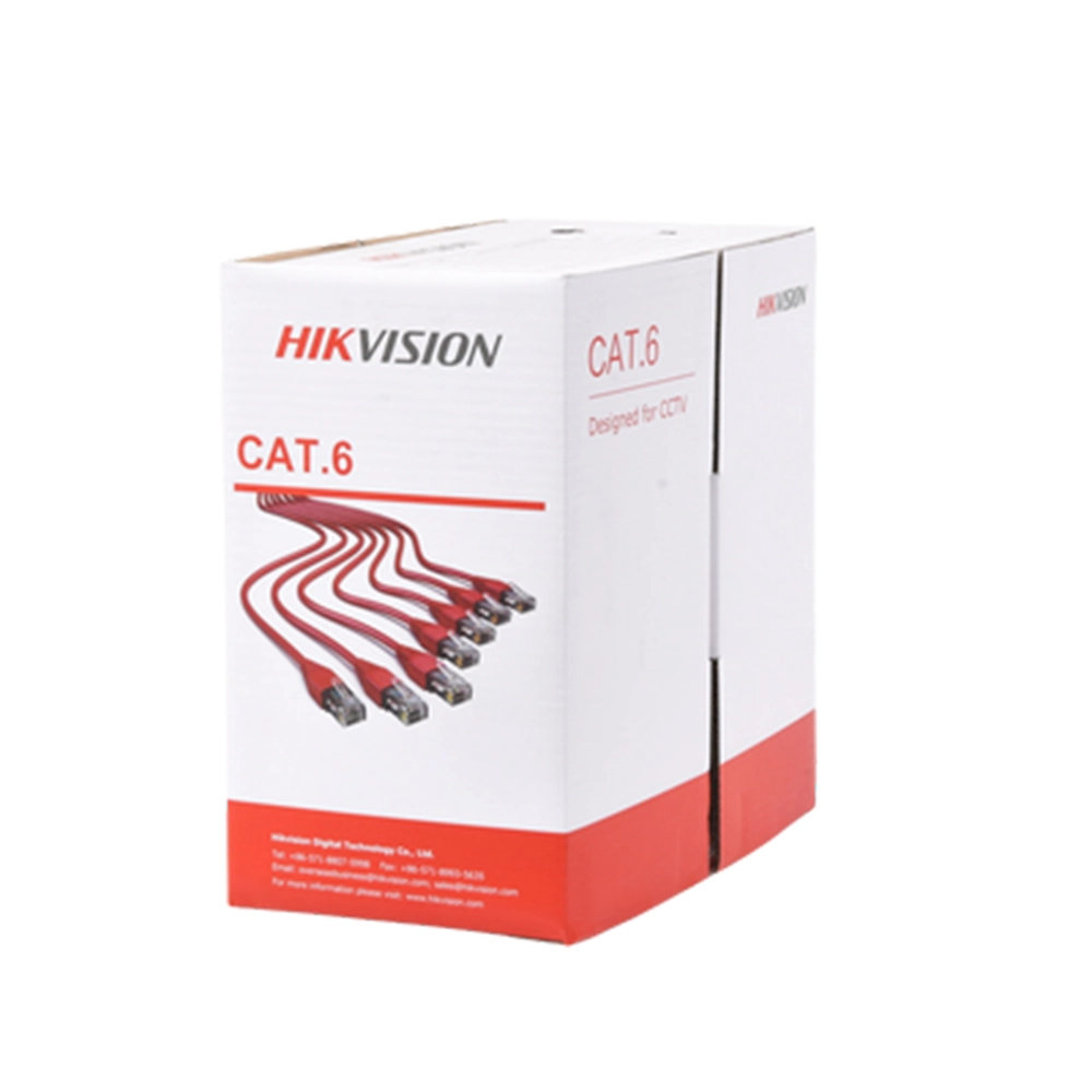 Cable UTP Cat6 Hikvision 100% Cobre 305 m Interior Calibre 23 AWG