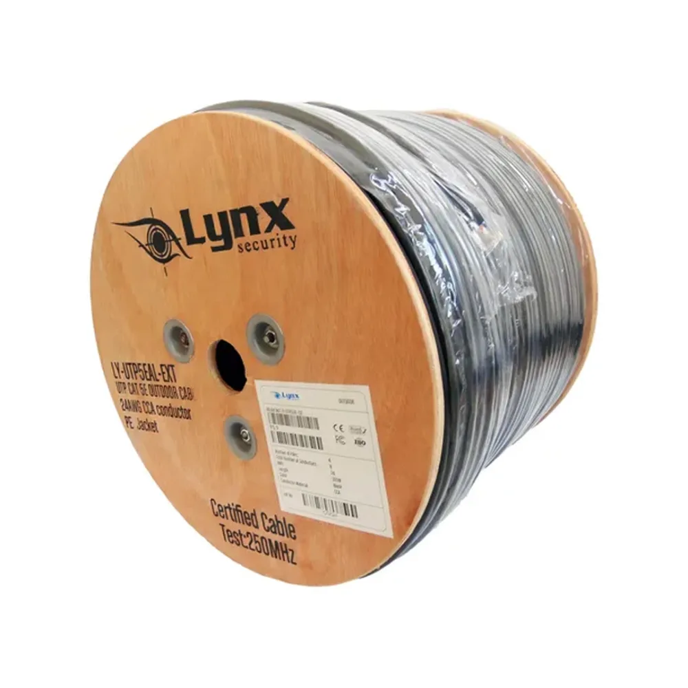 Cable UTP Lynx Cat 5 Exterior 100 m Aleación CCA Resistente UV