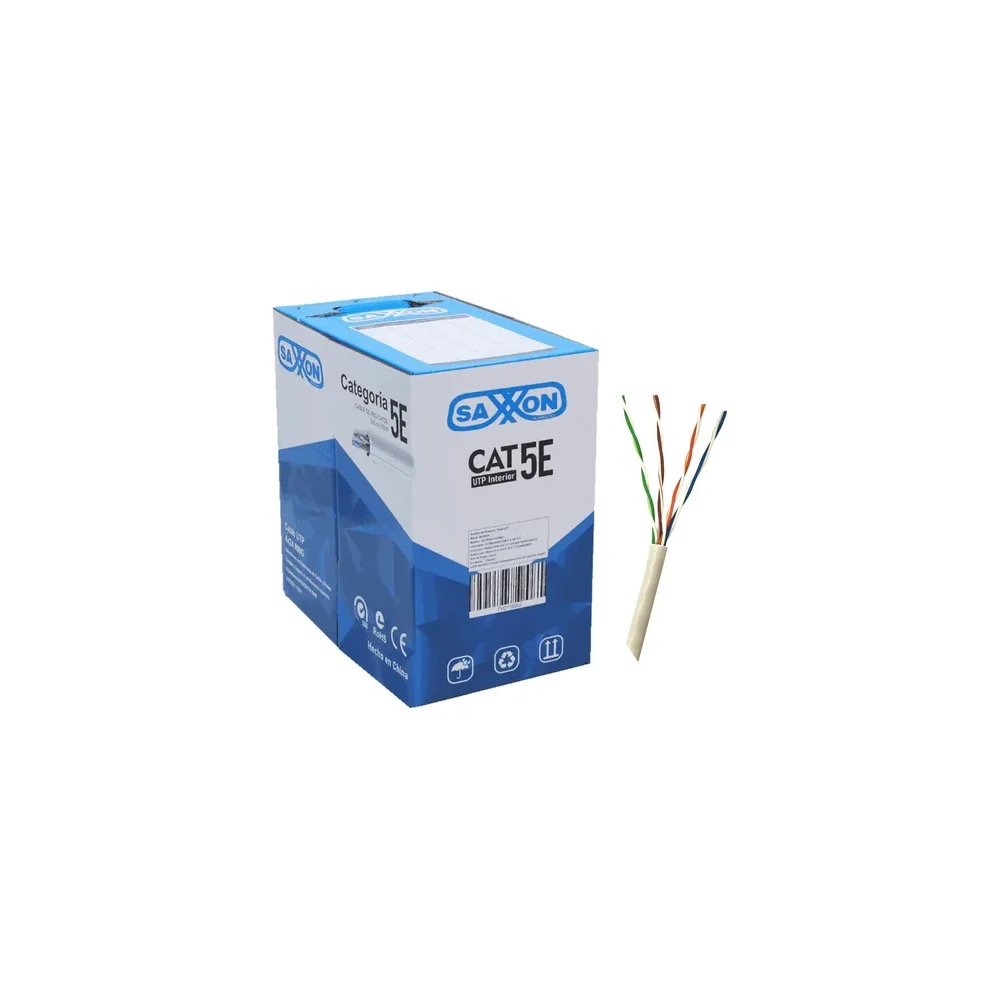 Cable UTP Saxxon OUTPCAT5E Cat5e 305 m 100% cobre gris