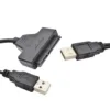 Cable adaptador SATA a 2 USB B444 2.5" para discos externos