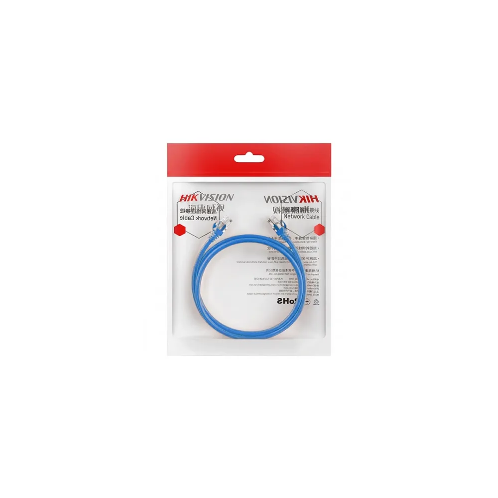 Cable de red Hikvision DS-1NP6ADL0 Cat6A 1 m Ethernet 10GbE