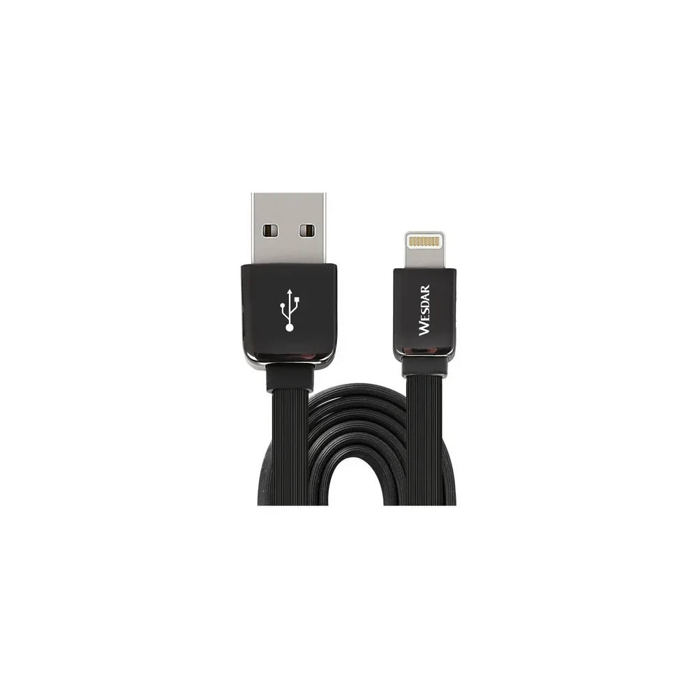 Cable para iPhone Wesdar T4 Carga Rápida 3.0A 1M Resistente TPE+Metal